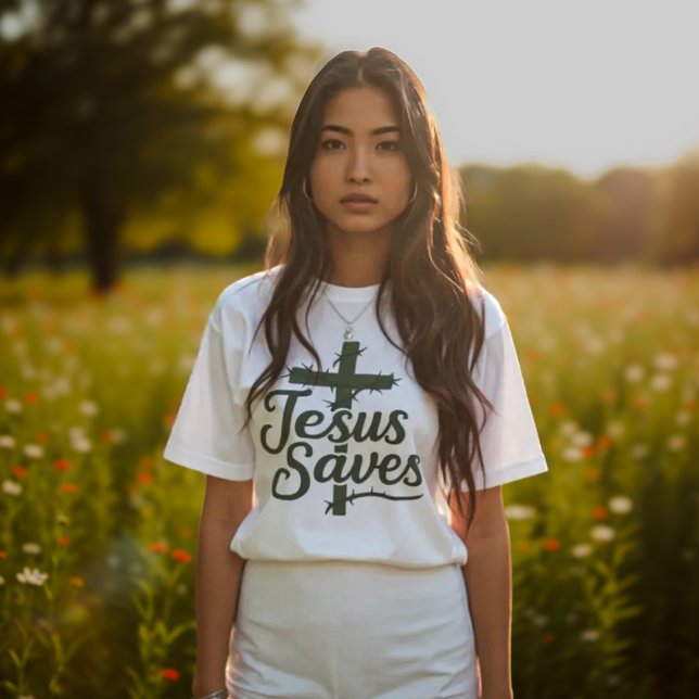 T-shirt En Tri-matière Jésus sauve (Créateur téléchargé)