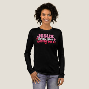 T-shirt En Tri-matière Jésus t'aime et moi aussi
