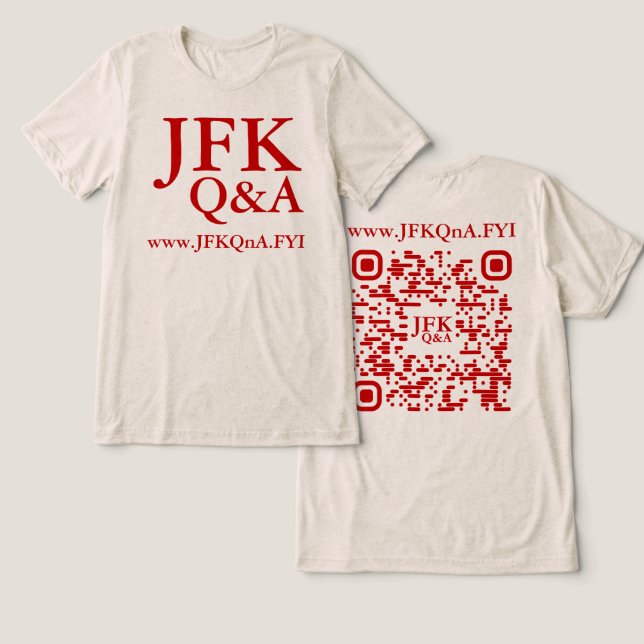 T-SHIRT  EN TRI-MATIÈRE JFK Q&A TRIM SHIRT (Design Recto & Verso)