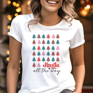 T-shirt En Tri-matière Jingle Tout Le Chemin Arbre De Noël