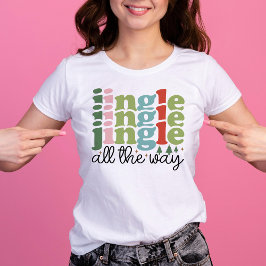 T-shirt En Tri-matière Jingle tout le chemin Retro Super Noël