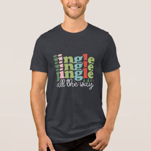 T-shirt En Tri-matière Jingle tout le chemin Retro Super Noël