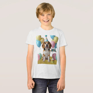 T-shirt En Tri-matière Joie d'anniversaire avec mon Beagle