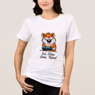 T-shirt En Tri-matière Joli Hamster Gamer avec citation amusante