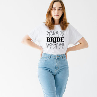 T-shirt En Tri-matière Jolie Bride Mariée Jour de Mariage 
