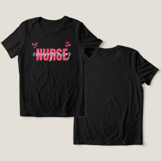 T-shirt En Tri-matière Jolie infirmière d'urgence noeud coquette rose