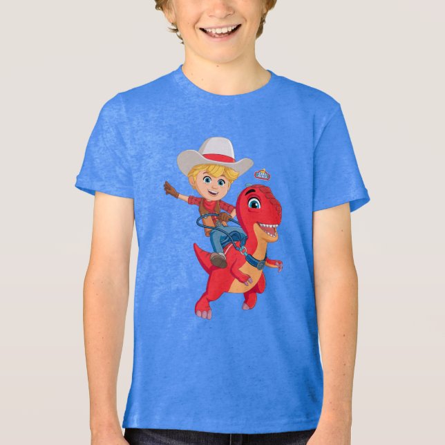 T-shirt En Tri-matière Jon et Blitz | Dino Ranch (Recto)