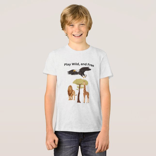 T-shirt En Tri-matière Jouer à l'état sauvage, jouer libre (Recto plein)