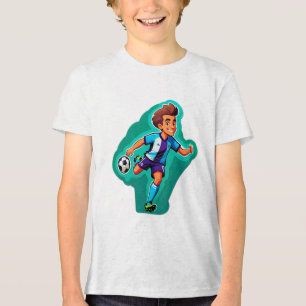 T-shirt En Tri-matière Joueur de football de dessin animé