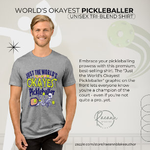 T-shirt En Tri-matière Joueur de Pickleball Moyennement Bien Unisexe du M