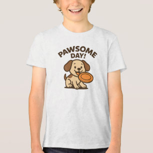 T-shirt En Tri-matière Journée Géniale Graphisme de Chiot Mignon