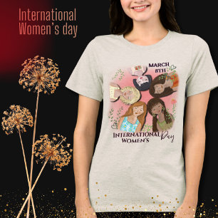 T-shirt En Tri-matière Journée internationale des femmes Portraits fémini