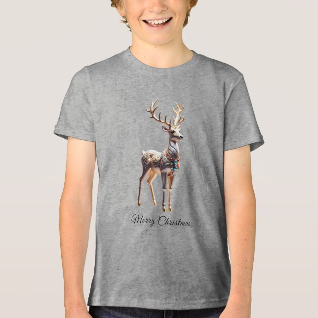 T-shirt En Tri-matière Joyaux de rennes Noël (Recto)