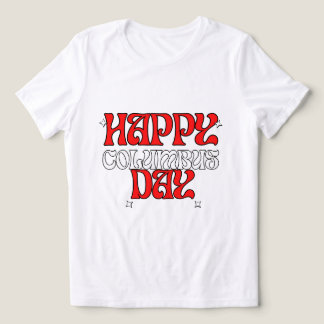 T-shirt En Tri-matière Joyeuse fête de Columbus : D inspiré Vintage