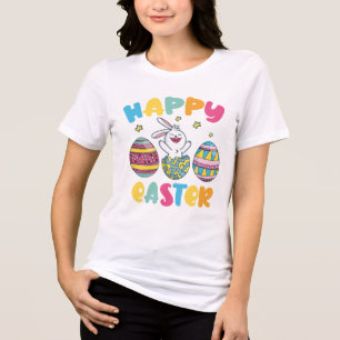 T-shirt En Tri-matière Joyeuse fête de Pâques