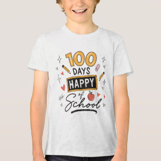 T-shirt En Tri-matière Joyeux 100 Jours d'École Enseignant Maternelle