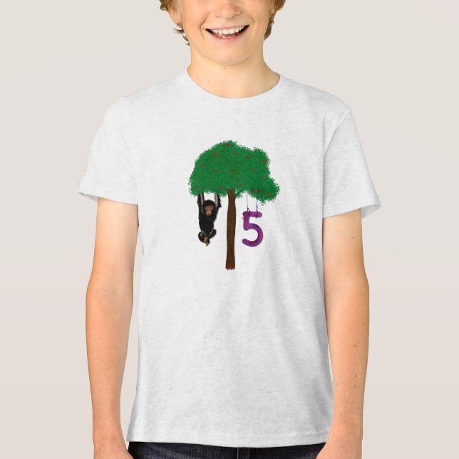 T-shirt En Tri-matière Joyeux 5e anniversaire (Recto)