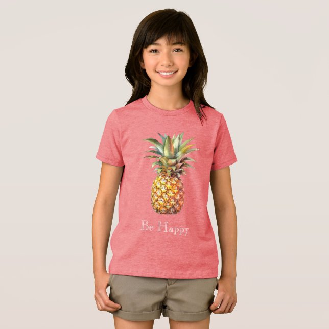 T-shirt En Tri-matière Joyeux ananas tropical (Recto plein)