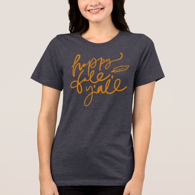 T-shirt En Tri-matière Joyeux automne Y'all (Recto)