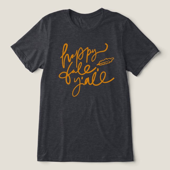 T-shirt En Tri-matière Joyeux automne Y'all (Design Recto)