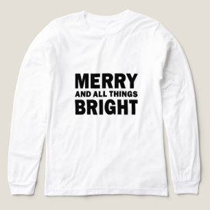 T-shirt En Tri-matière Joyeux et Tout Brillant Vacances de Noël