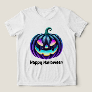 T-shirt En Tri-matière Joyeux Halloween Black Jack o'Lantern 