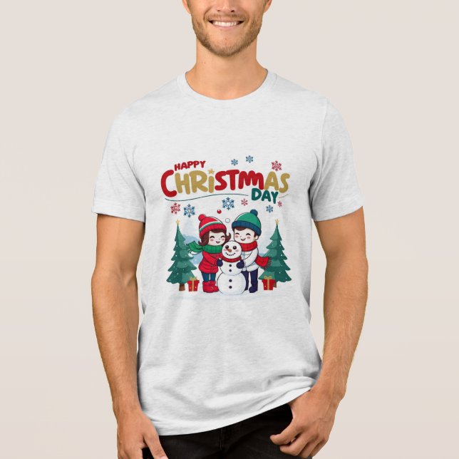 T-shirt En Tri-matière Joyeux Noël (Recto)