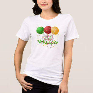 T-shirt En Tri-matière Joyeux Noël, conception festive,