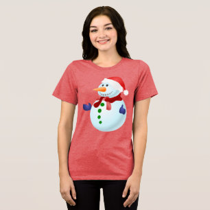 T-shirt En Tri-matière Joyeux Noël de Snowman