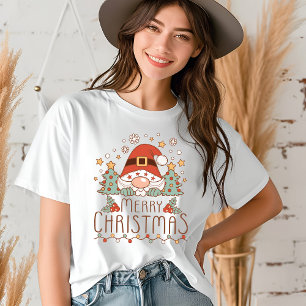 T-shirt En Tri-matière Joyeux Noël mignon Festif Whimsical Père Noël
