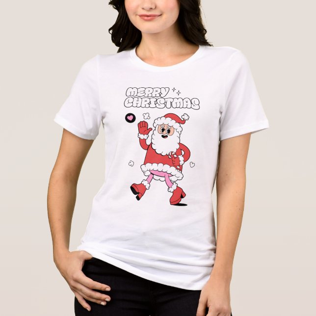 T-shirt En Tri-matière Joyeux Noël - Super Père Noël Strut (Recto)