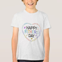 Joyeux Père’s Day Mot Cloud Coeur Design