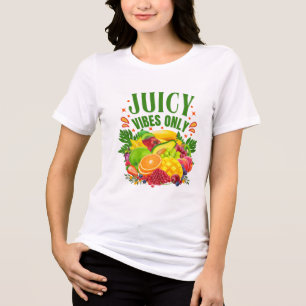 T-shirt En Tri-matière Juicy Vibes Only : Fruits Frais & Vie Saine