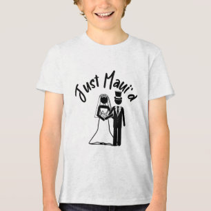 T-shirt En Tri-matière Juste Mauid Lune de miel Couples mariée Groom Hawa