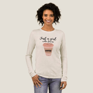 T-shirt En Tri-matière Juste une fille qui aime le café