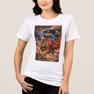 T-shirt En Tri-matière Kali Déesse chevauchant le Tigre