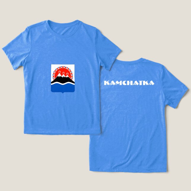 T-shirt En Tri-matière Kamchatka Special Cadeau Bleu Tourist Classic (Design Recto & Verso)