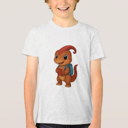 T-shirt En Tri-matière Kammli geht zur Schule – Dino mit Rucksack