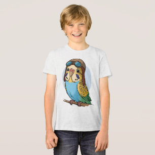 T-shirt En Tri-matière Kawaii Budgie – Illustration d'un oiseau perruche