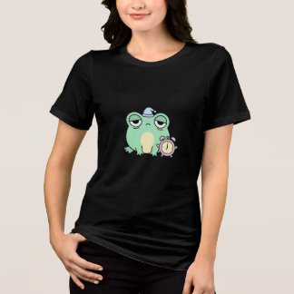 T-shirt En Tri-matière Kawaii Frog Wake Up