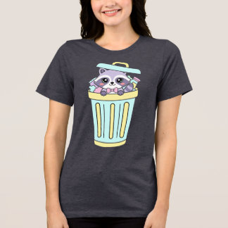 T-shirt En Tri-matière Kawaii Raccoon Treasure Time