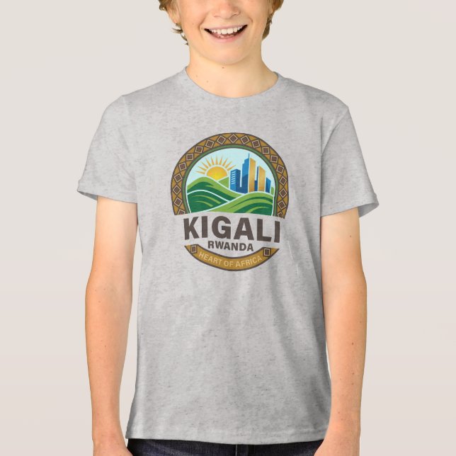 T-shirt En Tri-matière Kigali Rwanda Africa (Recto)