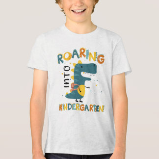 T-shirt En Tri-matière Kindergarten Dinosaur Back to School Shirt