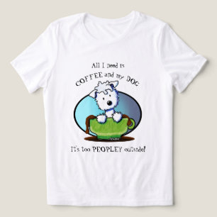 T-shirt En Tri-matière KiniArt Westie Café Adulte Noël