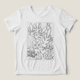 T-shirt En Tri-matière Kitty avec un escargot