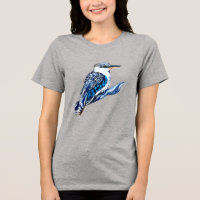 Kookaburra, bleu et gris, oiseau aussie