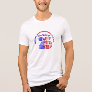 T-SHIRT EN TRI-MATIÈRE L’ESPRIT DU 26 - LE SEMIQUINCENTENAIRE AMÉRICAIN