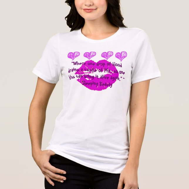 T-shirt En Tri-matière La beauté dormante pour la paix (Recto)