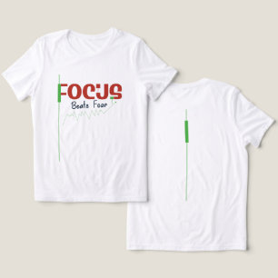 T-shirt En Tri-matière La concentration bat la peur – Motivation pour la