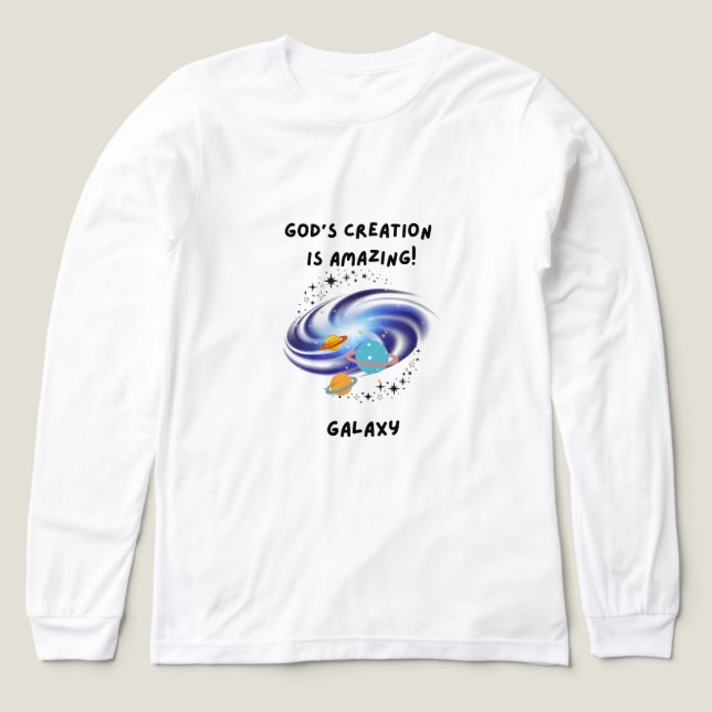 T-shirt En Tri-matière La Création de Dieu (Galaxie) (Motif recto)
